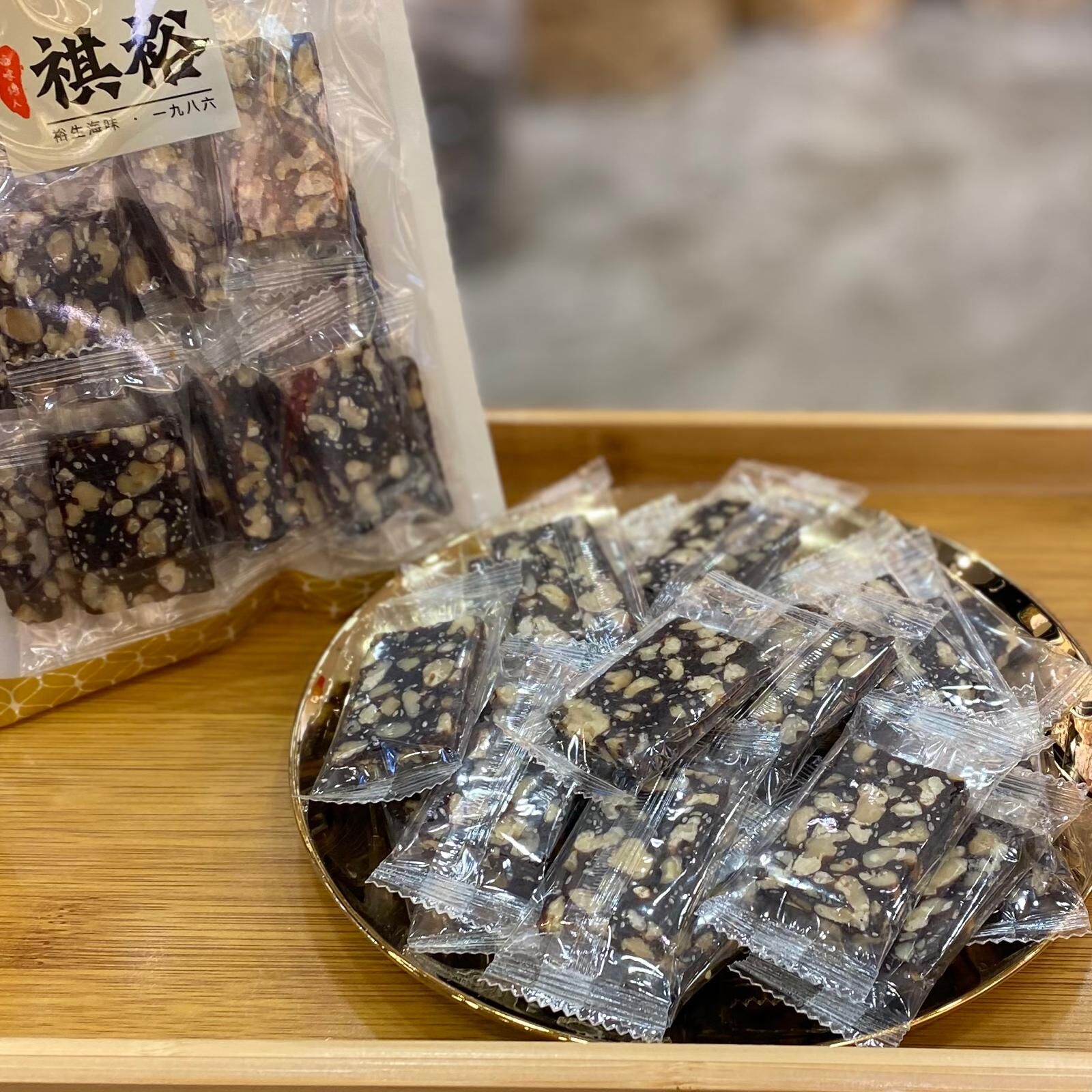 黑芝麻紅棗核桃糕(200克)