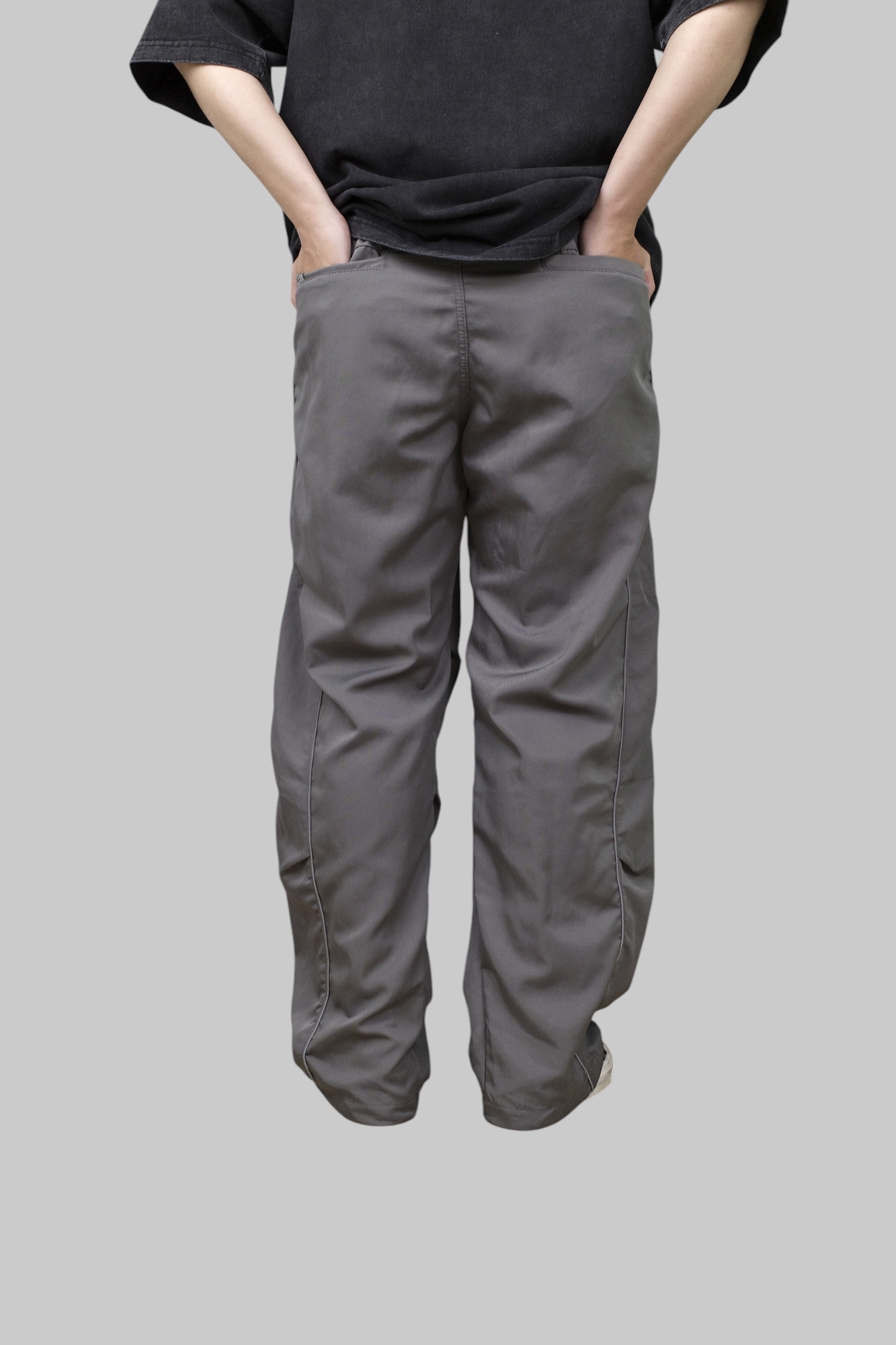 『Always_Good』反光 皺褶 速乾 運動風 傘兵褲 長褲