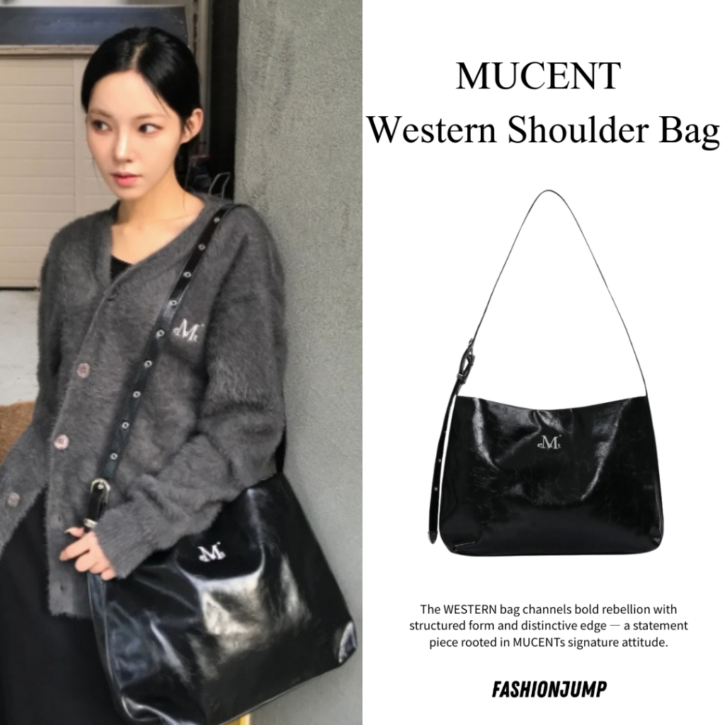 （現貨）韓國 MUCENT WESTERN 皮革 肩背包 單肩包 MUCENT06