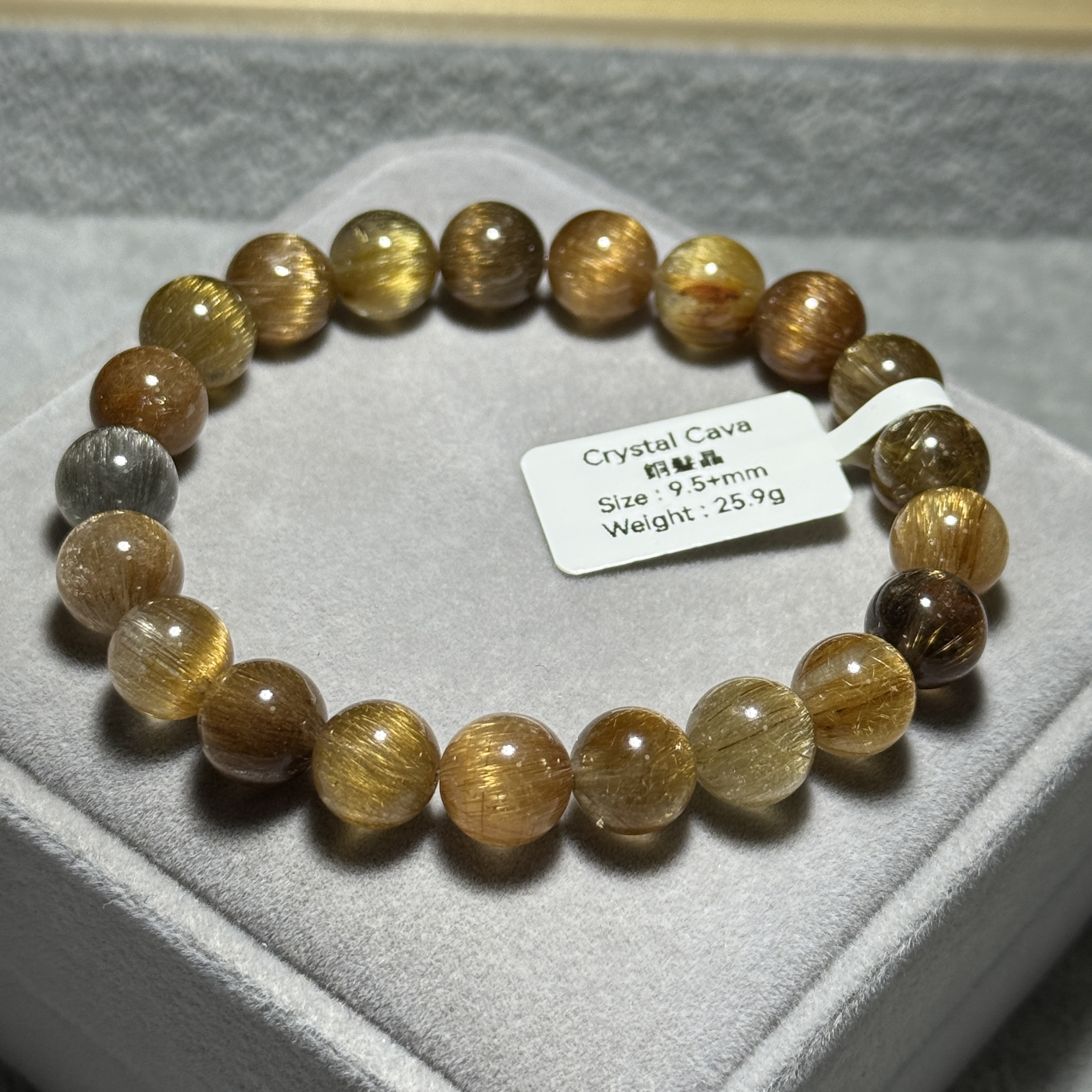 順金銅髮晶 9.5+mm KG1527