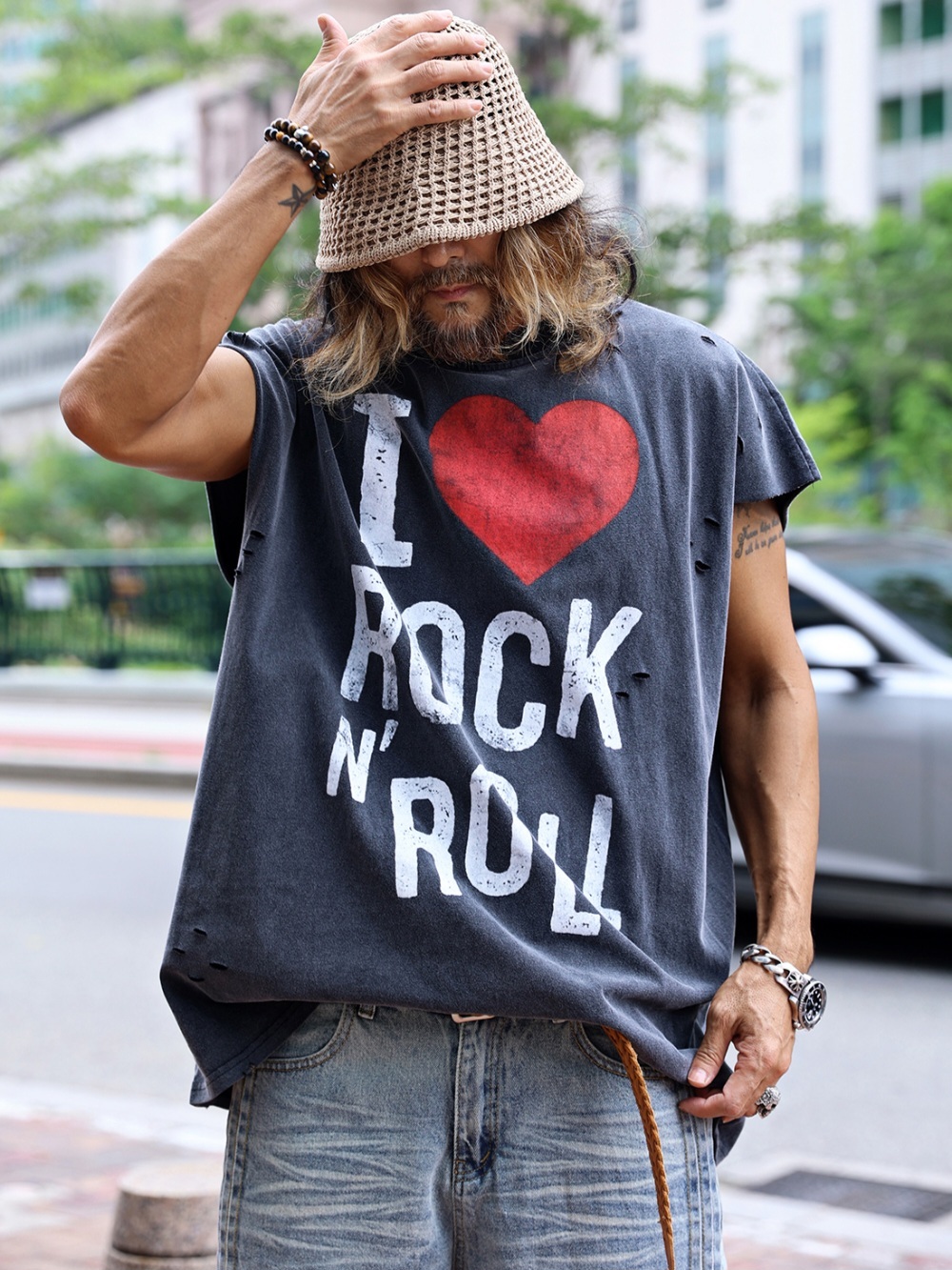 搖滾傷害切割背心