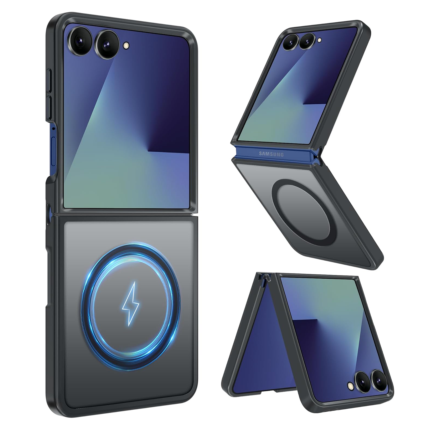 XPRO - Mag AG Lite - Samsung Z Flip 7 Case 一體式半透明磨砂磁吸防撞手機保護硬殼 FE