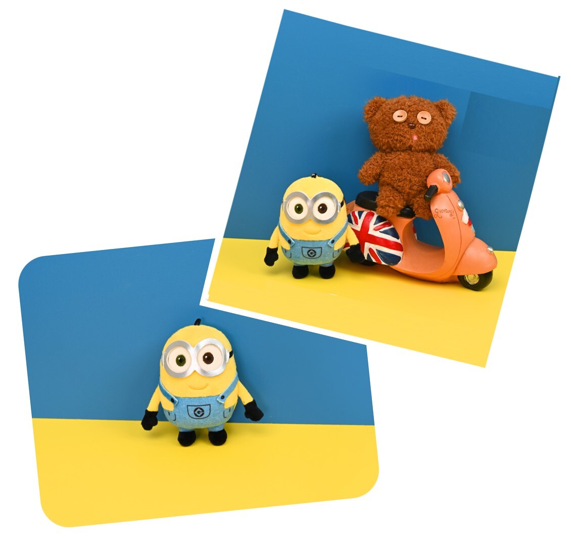 迷你兵團 毛絨掛件公仔 鎖匙扣飾物-BOB