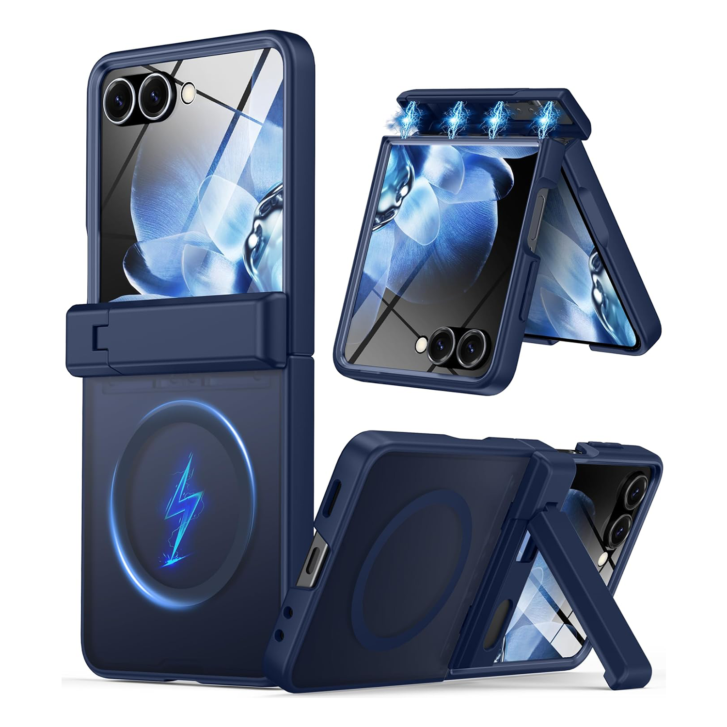 XPRO - Mag AG Stand - Samsung Z Flip 7 Case 外屏保護磨砂磁吸支架防撞手機保護硬殼 FE