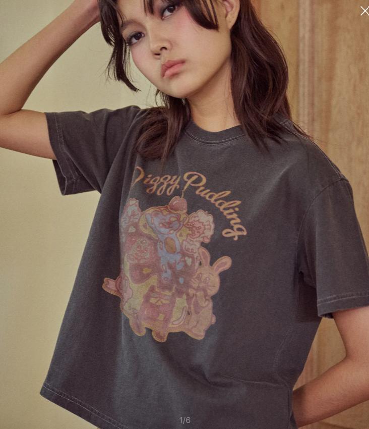 CPGN STUDIO / CAKE PARTY Pigment T-shirt / Smoke Black /   JUL25