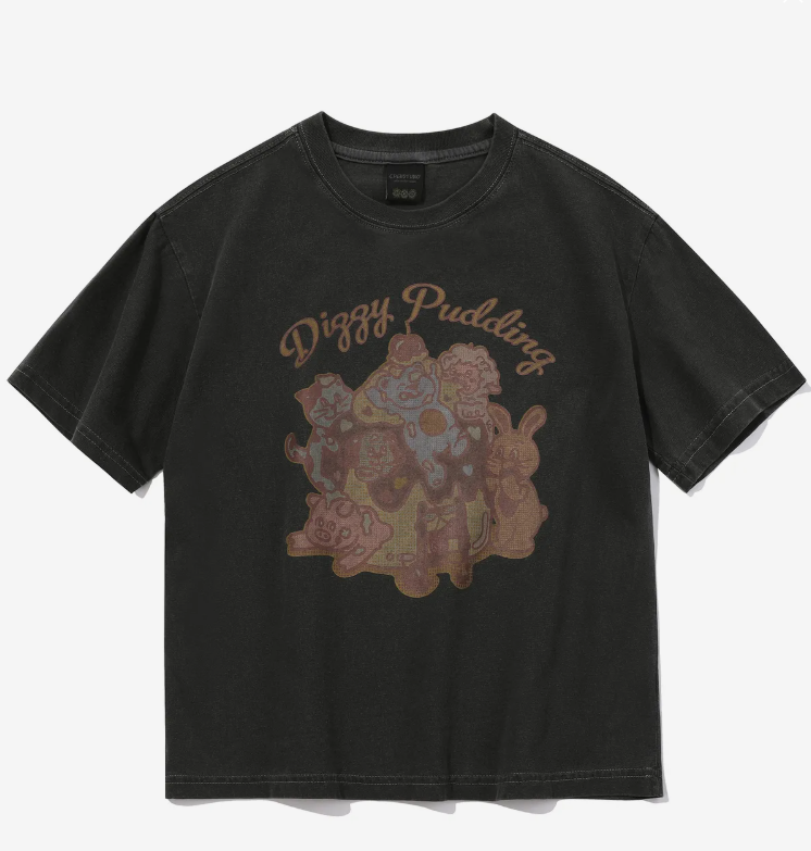 CPGN STUDIO / CAKE PARTY Pigment T-shirt / Smoke Black /   JUL25