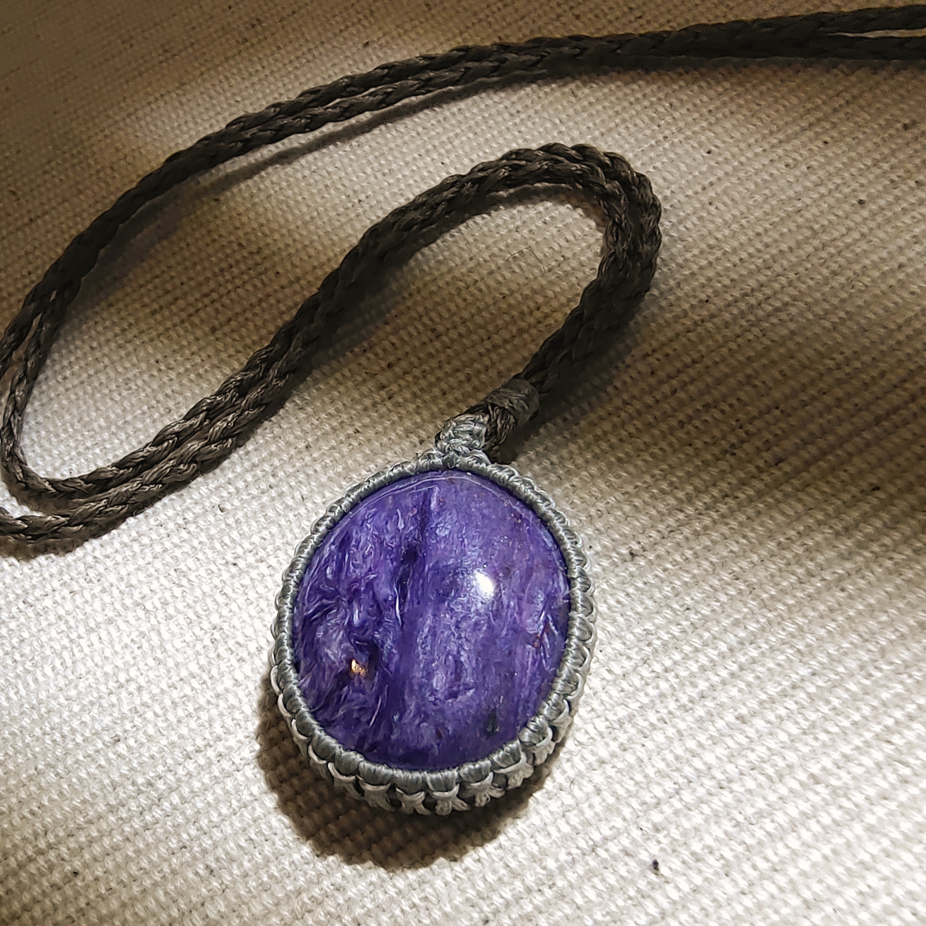 ✨紫龍晶 手織頸鏈