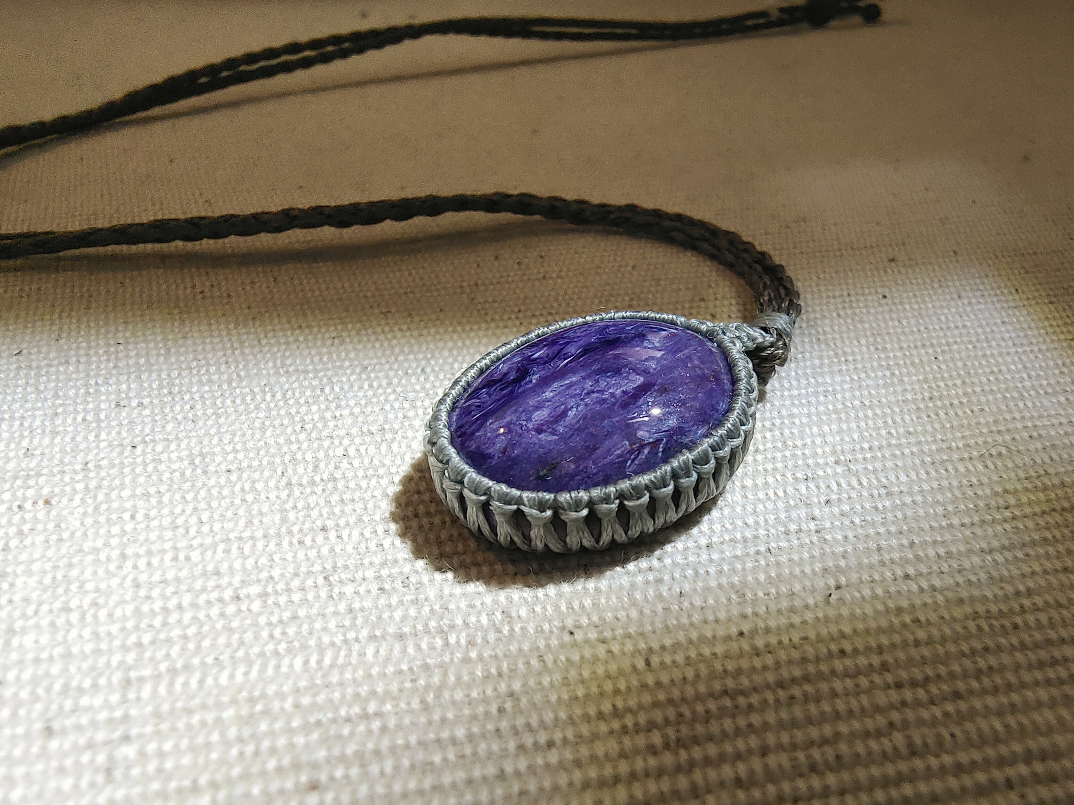 ✨紫龍晶 手織頸鏈