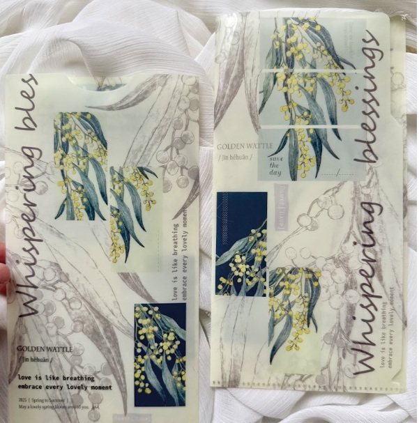 竹工凡花．呢喃祝福 金合歡 旅行口袋資料夾