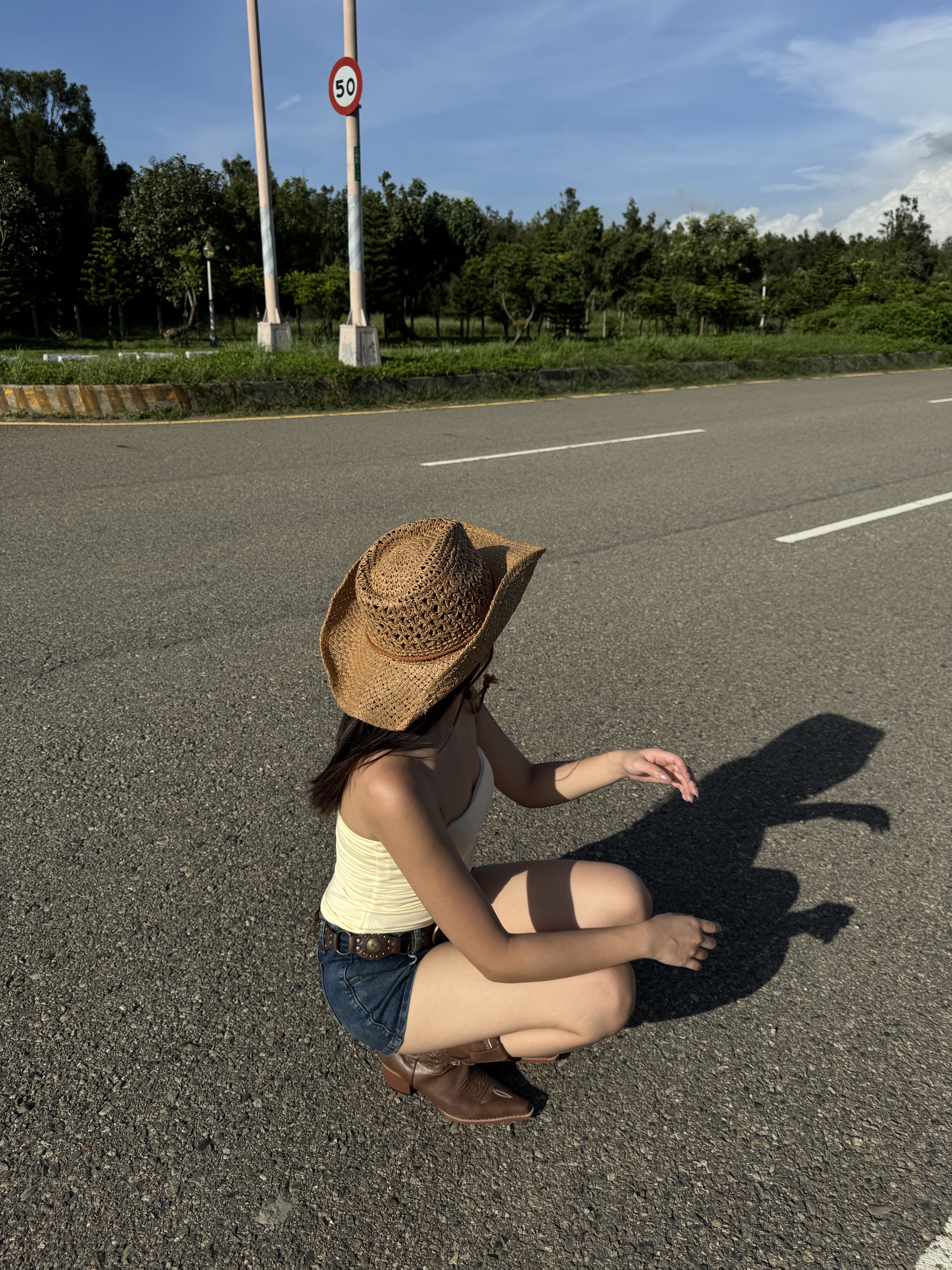 綁帶牛仔草編帽🛤️