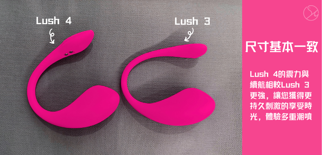 LOVENSE Lush 3 Lush 4 實拍對比｜Sex Concept成人玩具店
