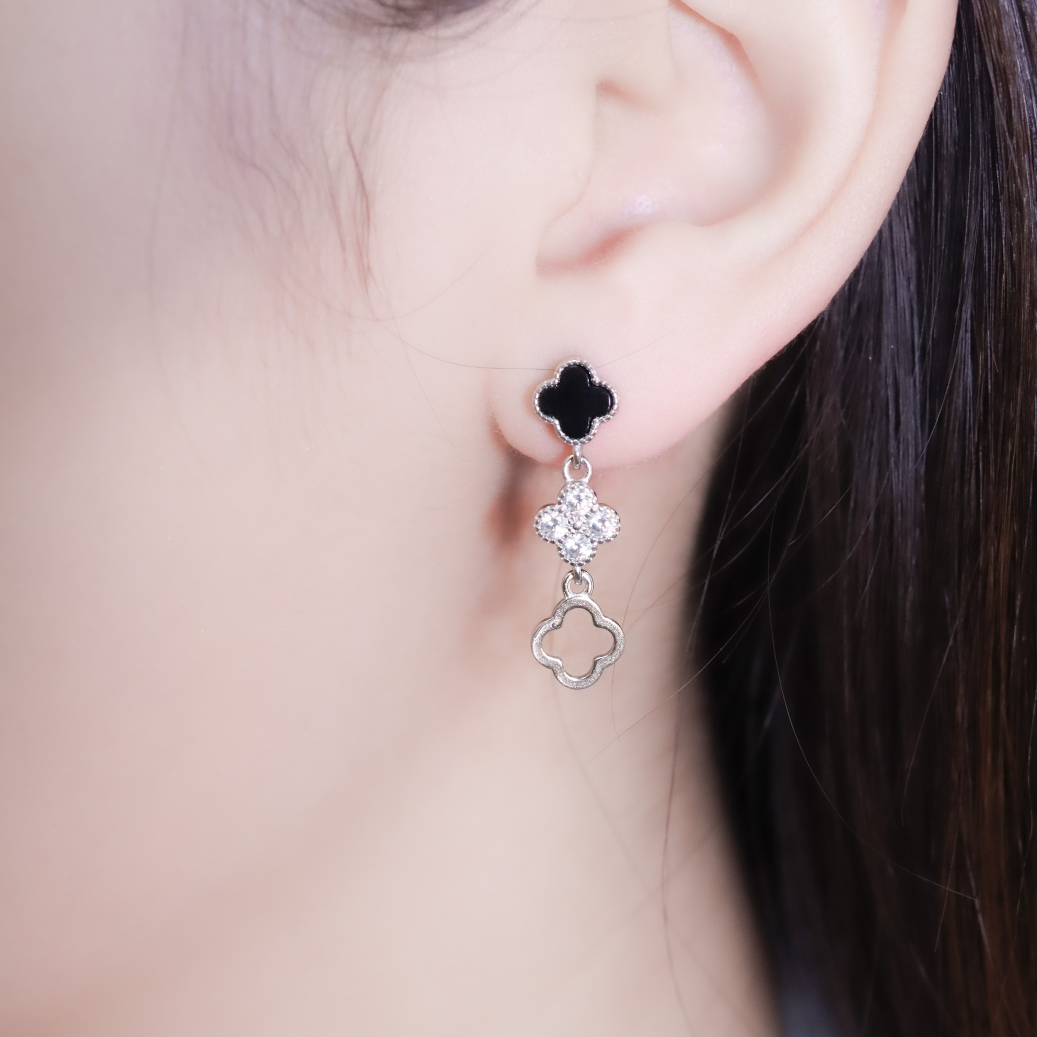 | 925純銀・白金 | 循序幸福耳環 | EA1000 |