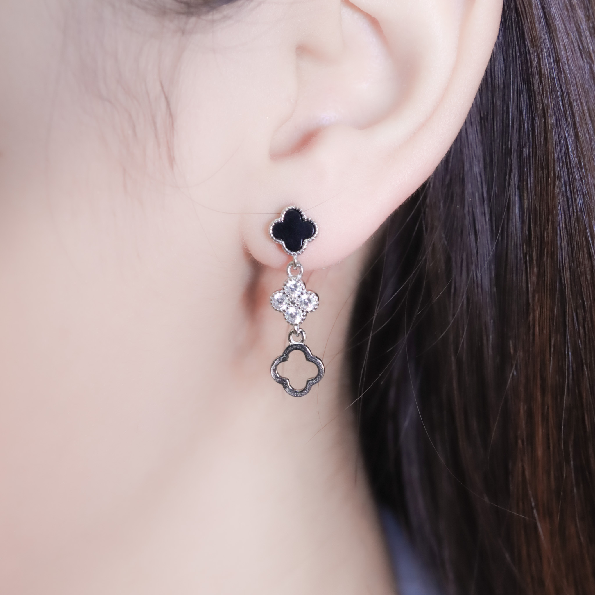 | 925純銀・白金 | 循序幸福耳環 | EA1000 |