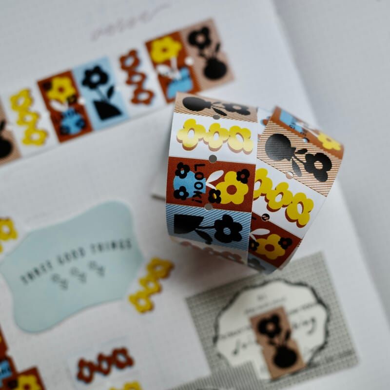 晴朗花花標籤卷｜什物 A KIND OF CAFE