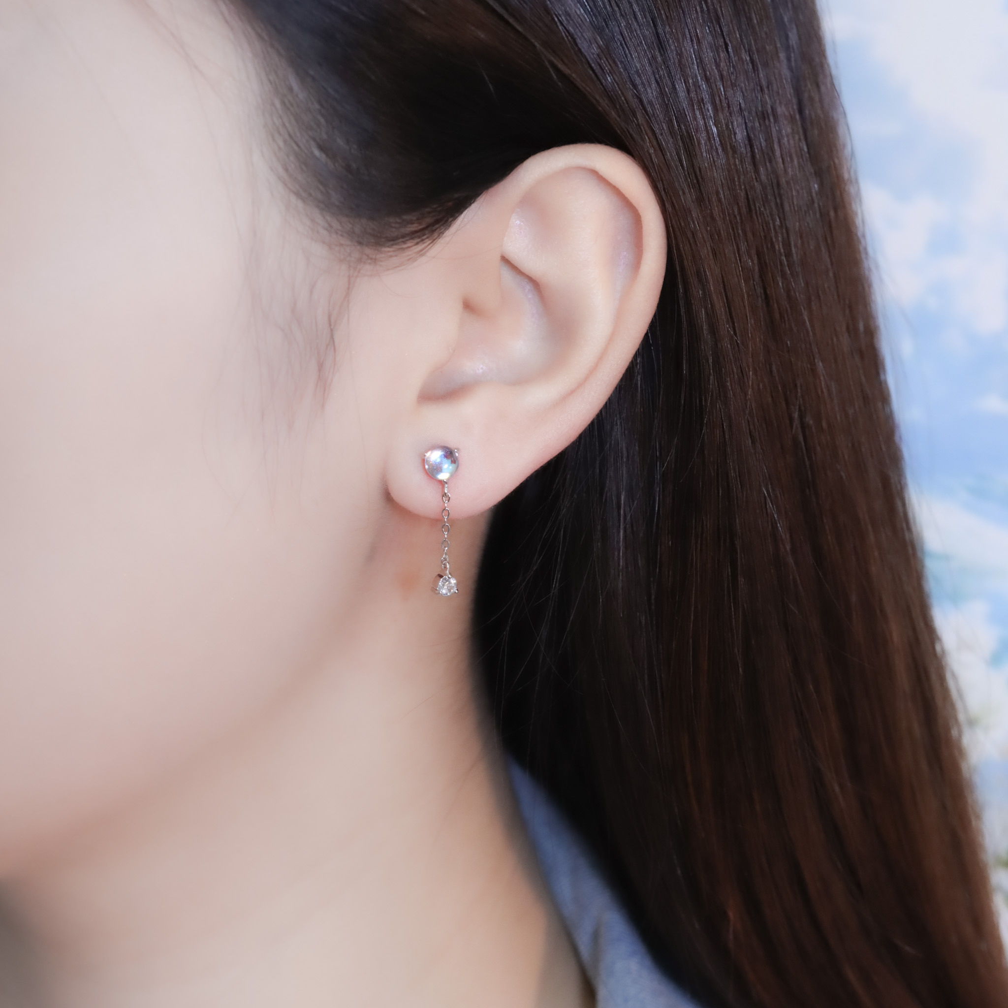 | 925純銀・琉璃 | 漫藍小說耳環 | EA01001 |