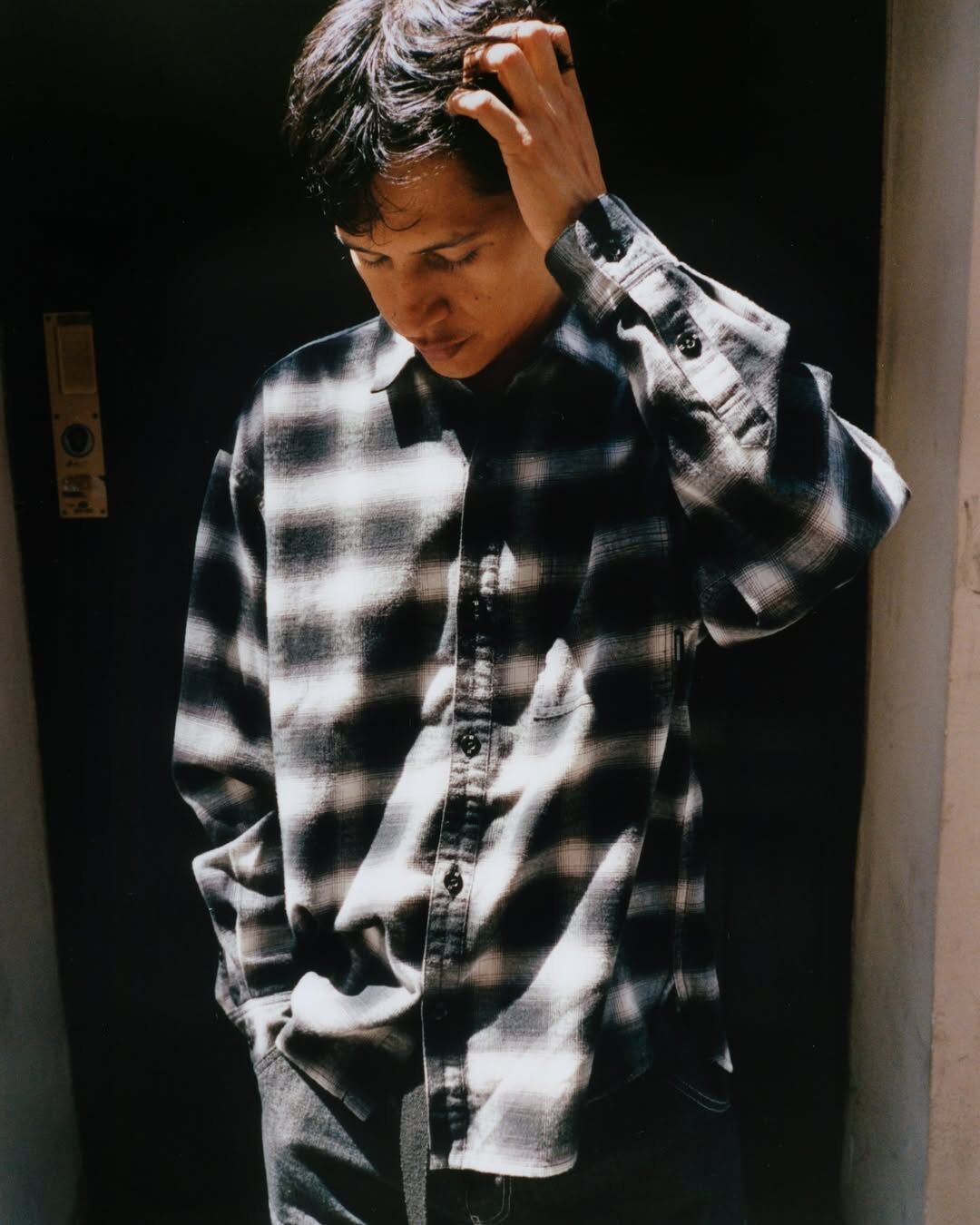 2025SS NEIGHBORHOOD NH FUCKING AWESOME . HOMBRE CHECK SHIRT LS 格紋 襯衫 長袖 251AQFGN-SHM01S