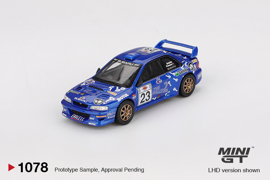 【預訂】Mini GT 1078 Subaru Impreza WRC99 #23 2000 Acropolis Rally
