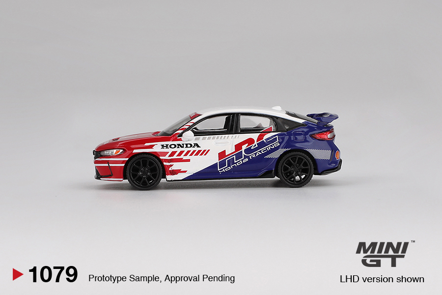 【預訂】Mini GT 1079 Honda Civic TYPE R 2024 Pace Car HRC