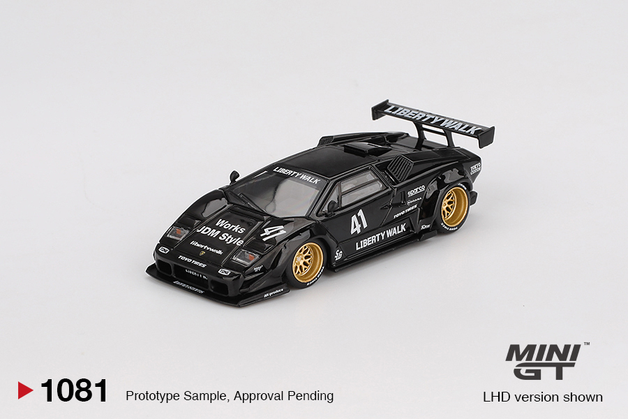 【預訂】Mini GT 1081 Lamborghini Countach LB-WORKS Black