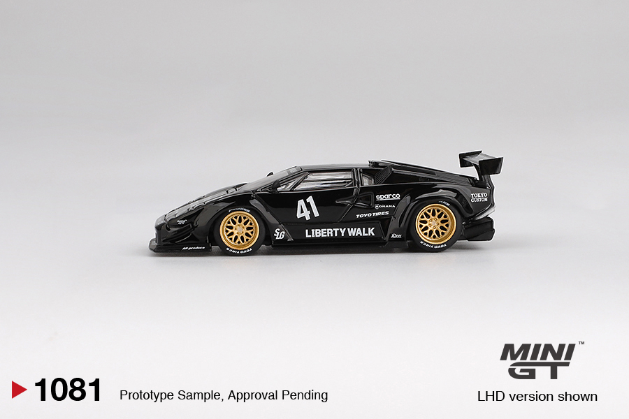 【預訂】Mini GT 1081 Lamborghini Countach LB-WORKS Black