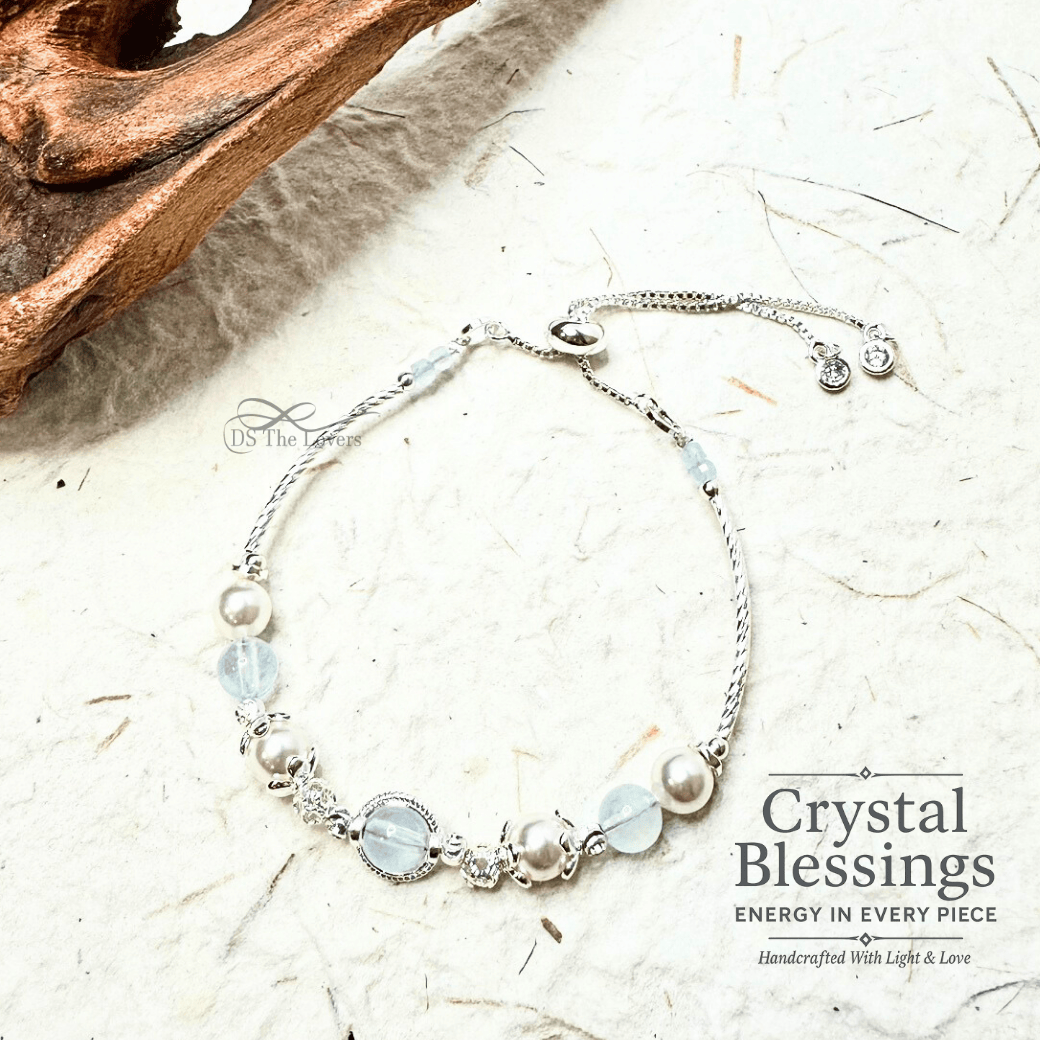 DS The Lovers 設計款 『海藍寶寶』水晶拉伸款手鍊