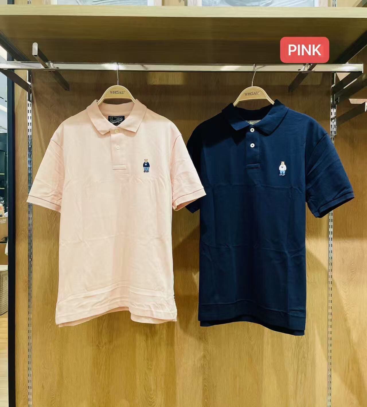 【預購】WHO.A.U G071427 小熊POLO男裝短袖2件裝