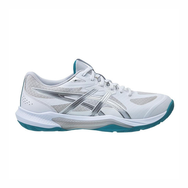 Asics Gel-tactic 13 2E 1073A084-100 男女 排球鞋 寬楦 穩定 包覆 白 銀藍