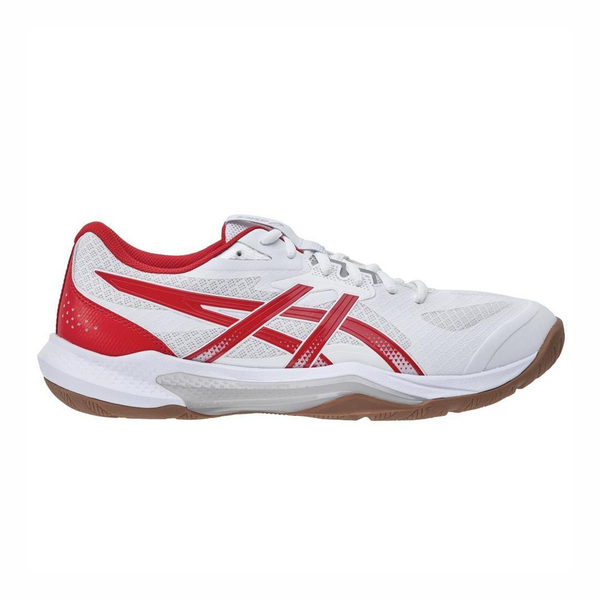 Asics Gel-tactic 13 2E 1073A084-101 男女 排球鞋 寬楦 穩定 包覆 回彈 白 紅