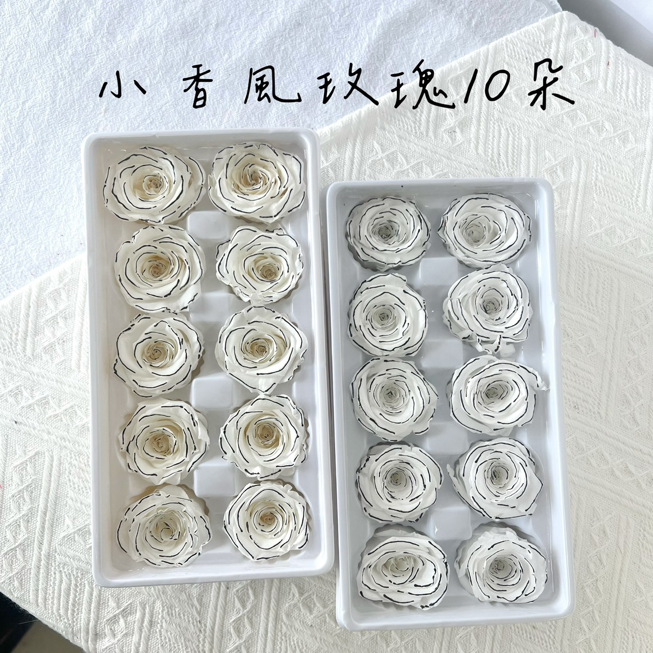 (廠商促銷)不凋玫瑰花10朵-小香風  (4-4.5CM)