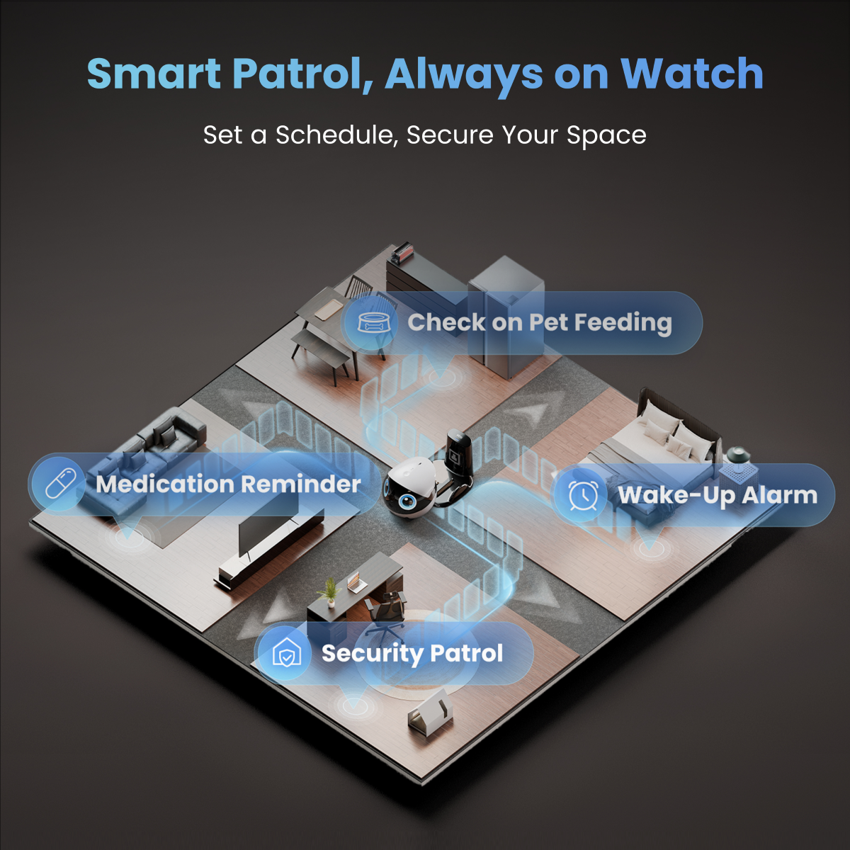Enabot Air 2 Plus smart patrol always on watch