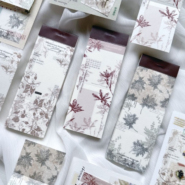 竹工凡花．春季的呢喃祝福 便簽本 金合歡/射干/九重葛  <整本/綜合分裝包>