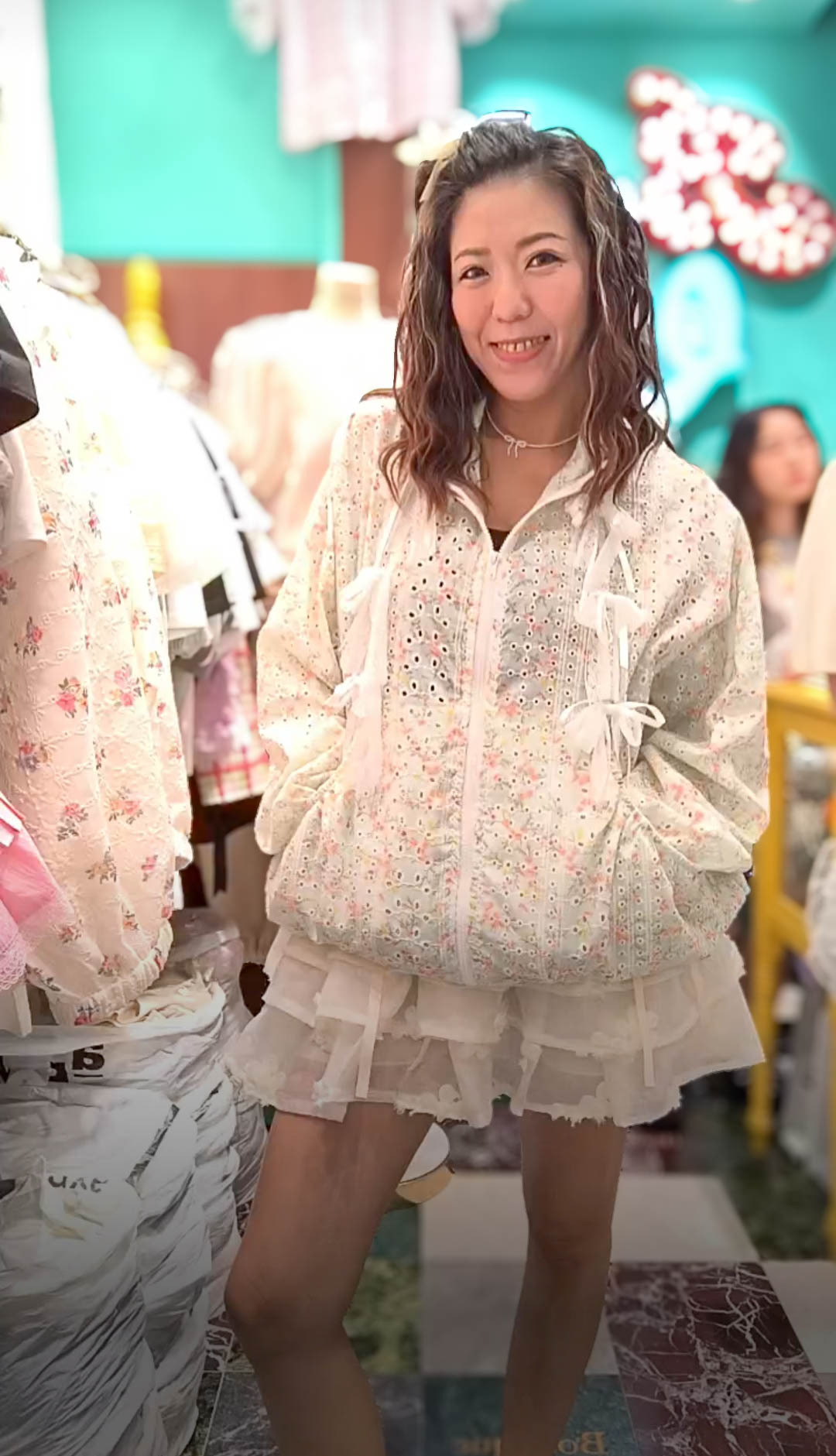 🥰PM_K2753  ▶️玫瑰花立領外套 👉B:cm L:cm👈