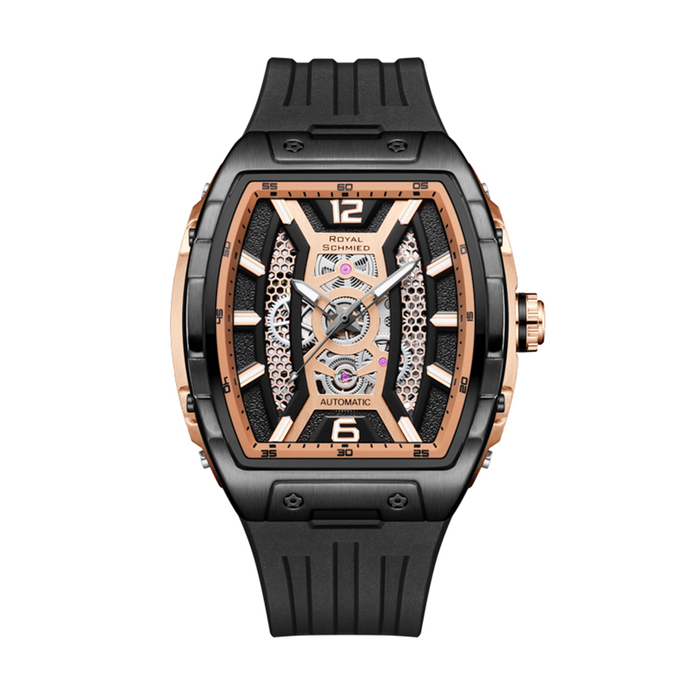 【Royal Schmied 皇家施米德】皇家手錶A系列 RYS-C012 酒桶款 雙面鏤空 夜光 機械 手錶