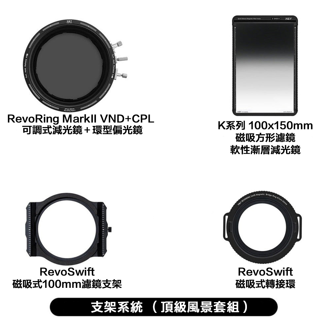 H&Y RevoRing MarkII Ultimate Landscape Kit 支架系列（頂級風景套組）
