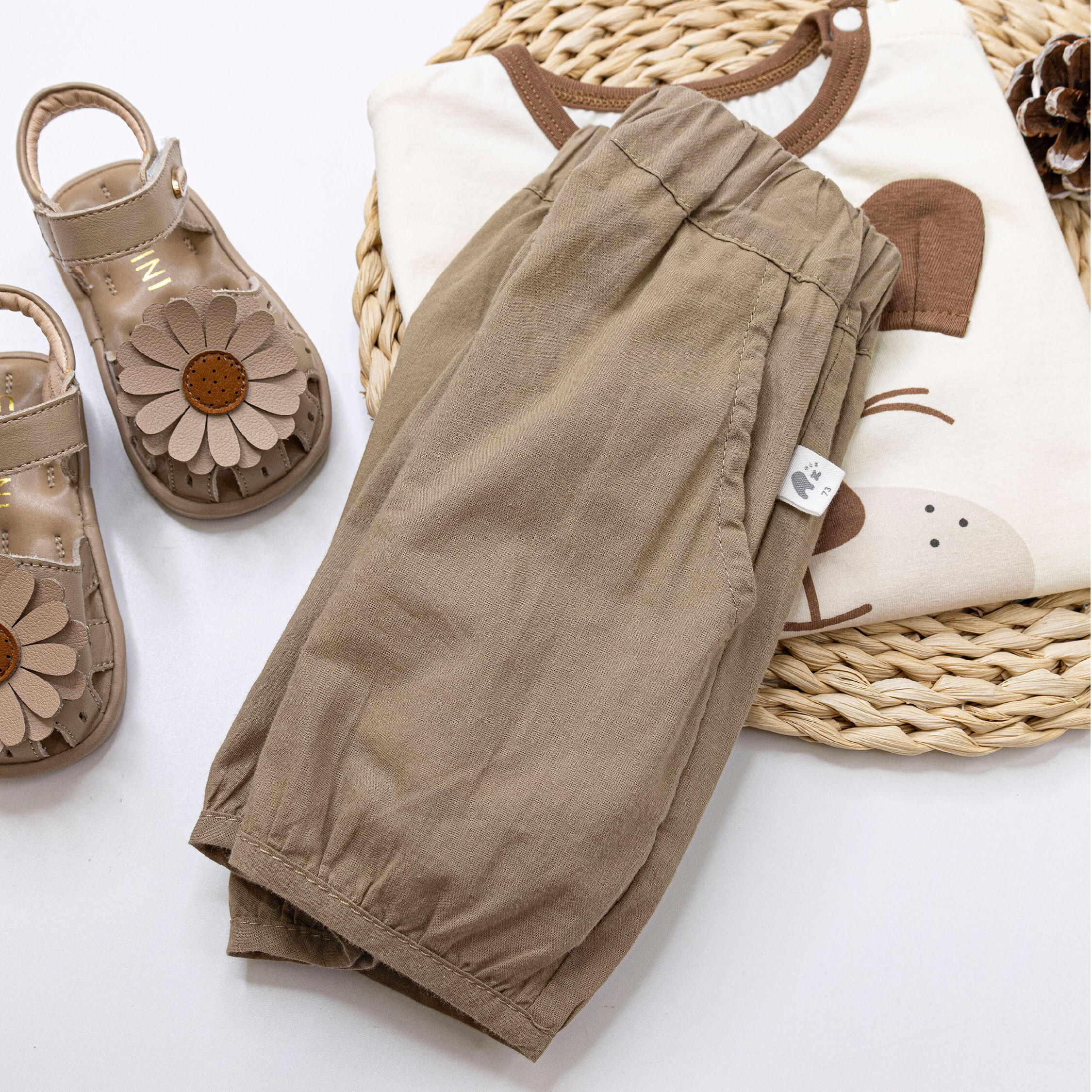 【H50695】日系百搭舒適棉質短褲