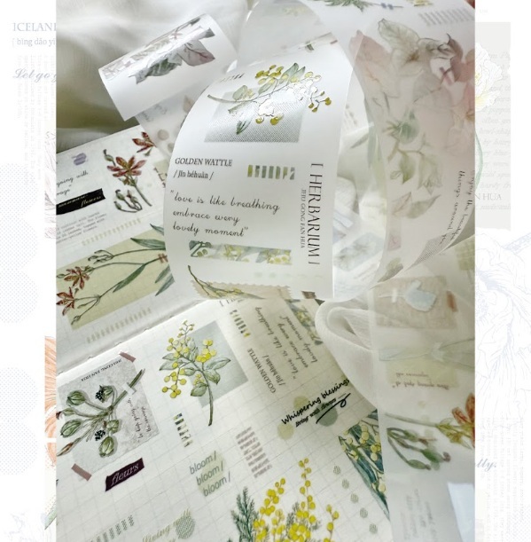 竹工凡花．春季的呢喃祝福 5cm霧面PET膠帶 <整捲/分裝>