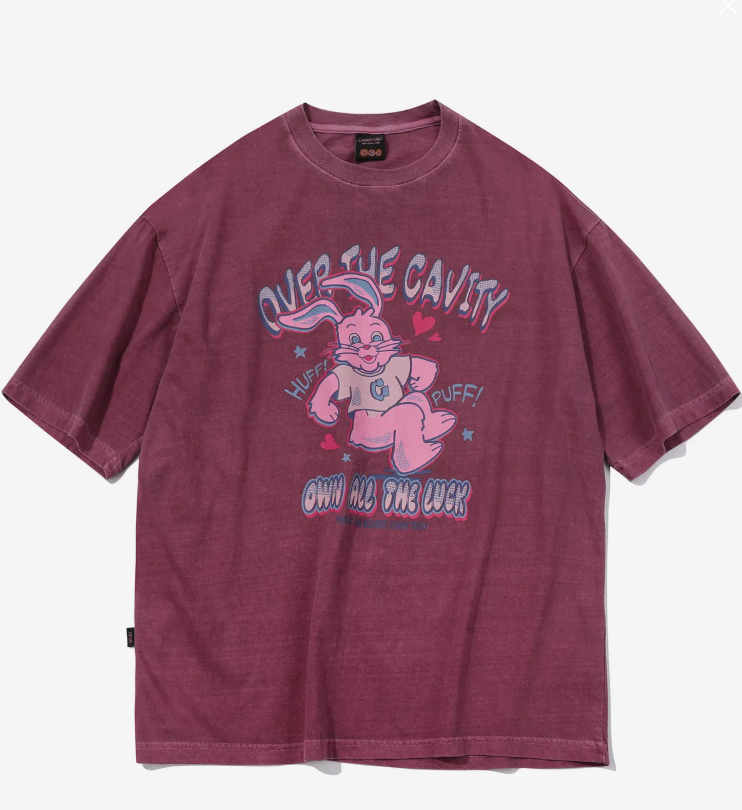 CPGN STUDIO / HUFF Hoppi Pigment Short T-shirt / Pink /  JUL25
