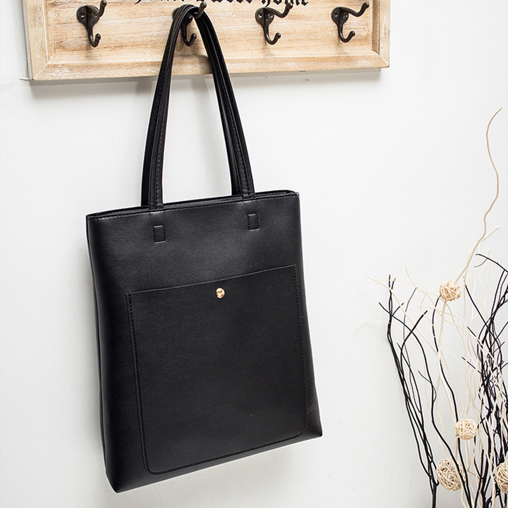 時尚單品 女包 黑色托特包 大容量包包 女生包包 公事包女 托特包 肩背包 皮革手提包 日本托特包 韓國包包 016 C