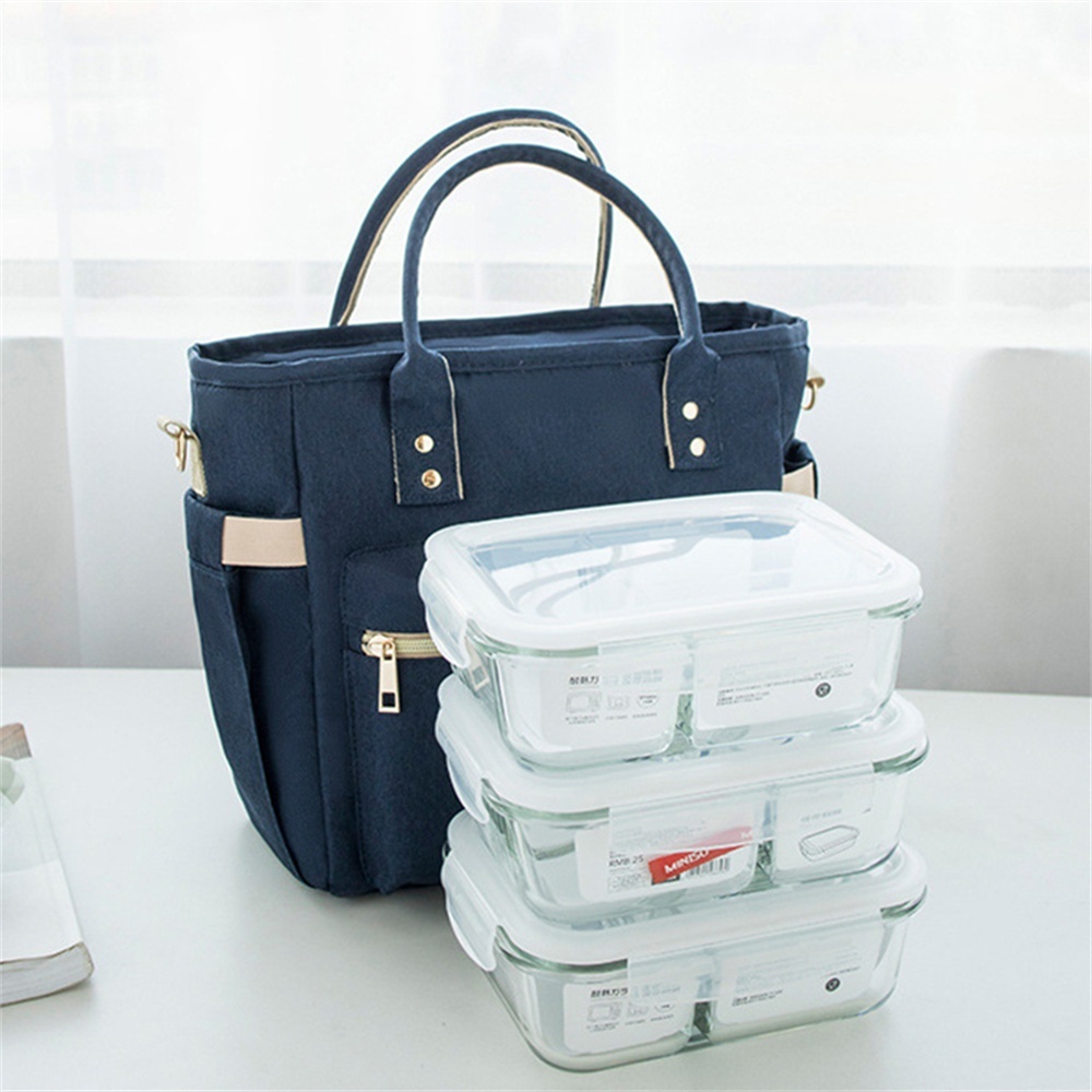 台灣現貨 保溫便當袋 包包收納 多功能包 包包 托特包 帆布包 保冷袋 保溫袋 便當包 防水包 帆布便當袋 008 B