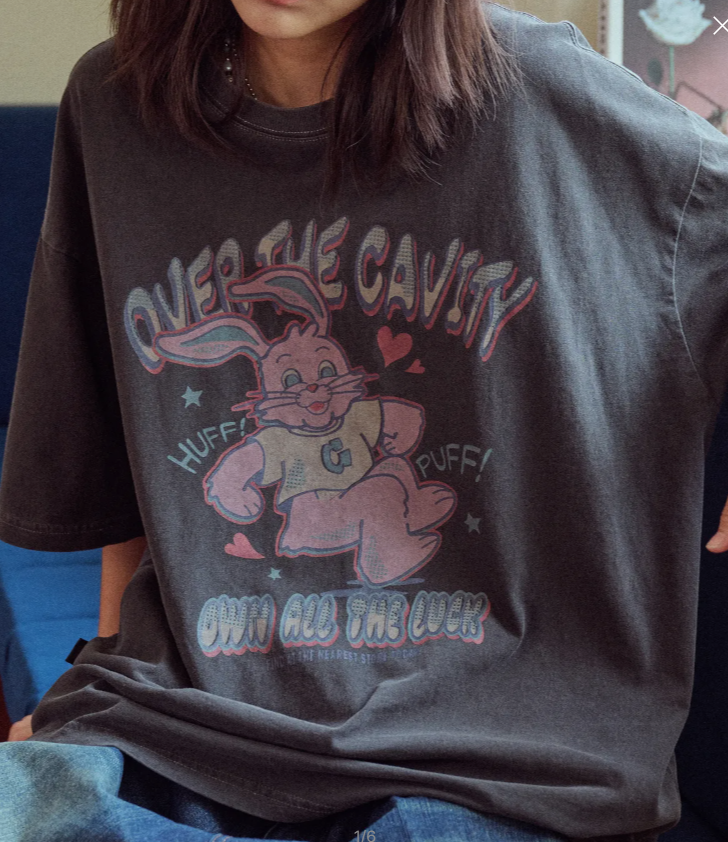 CPGN STUDIO / HUFF Hoppi  pigment short T / smoke black /   JUL25