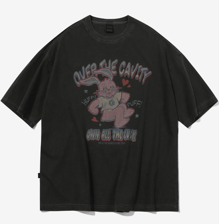 CPGN STUDIO / HUFF Hoppi  pigment short T / smoke black /   JUL25