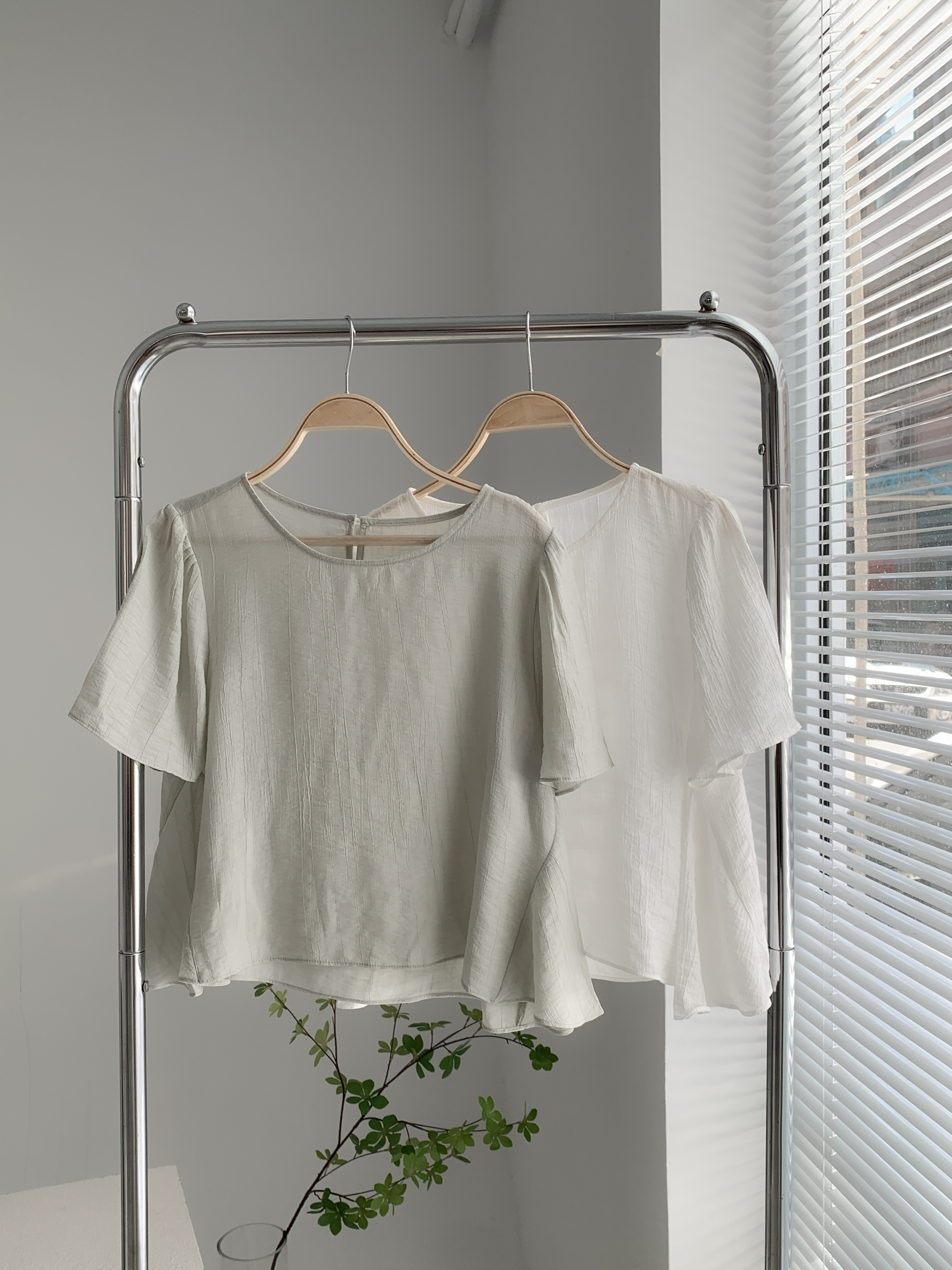🪽🌿Wing小翅膀微光輕盈blouse ( 2 colors)