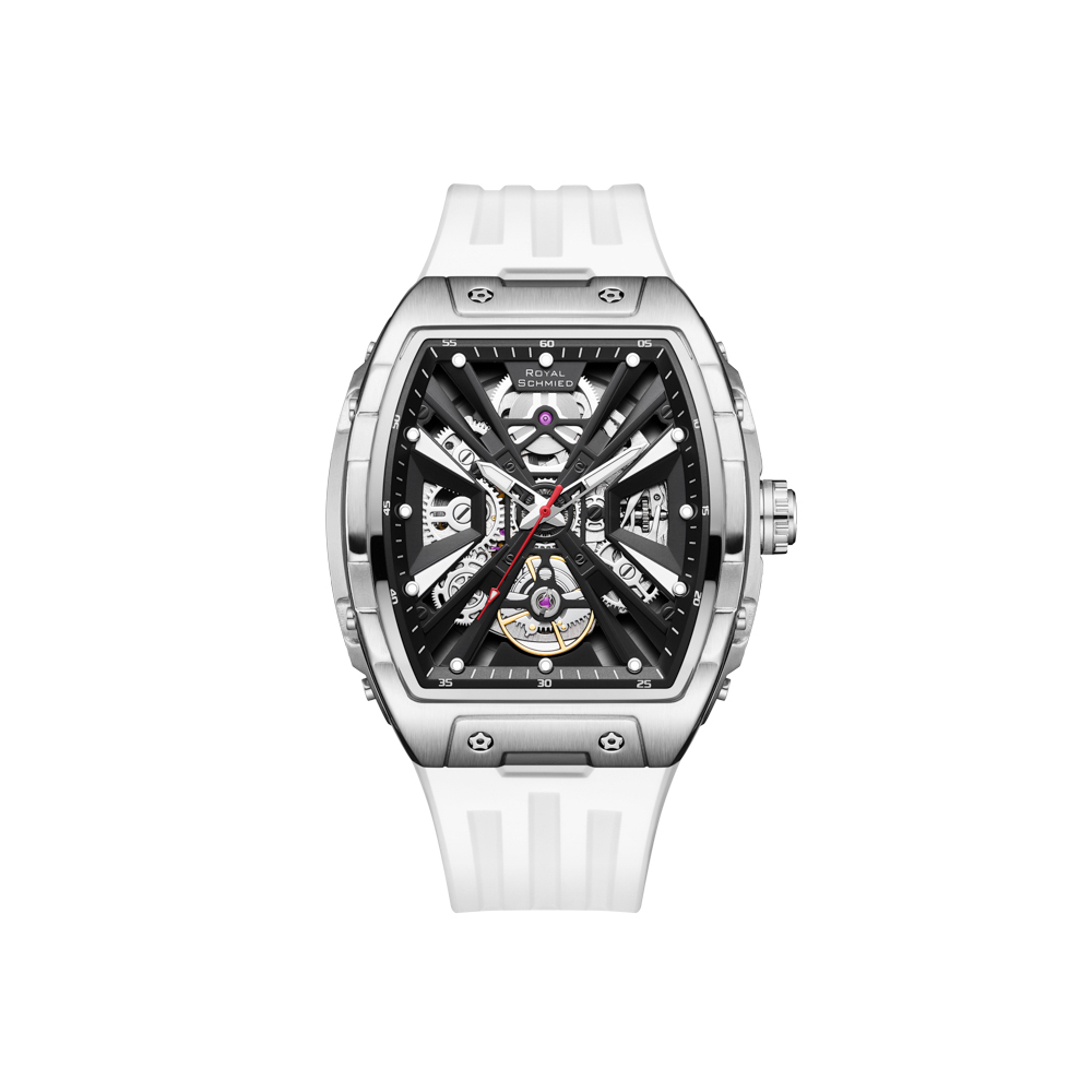 【Royal Schmied 皇家施米德】皇家手錶B系列 RYS-C013 酒桶款 雙面鏤空 夜光 機械 手錶