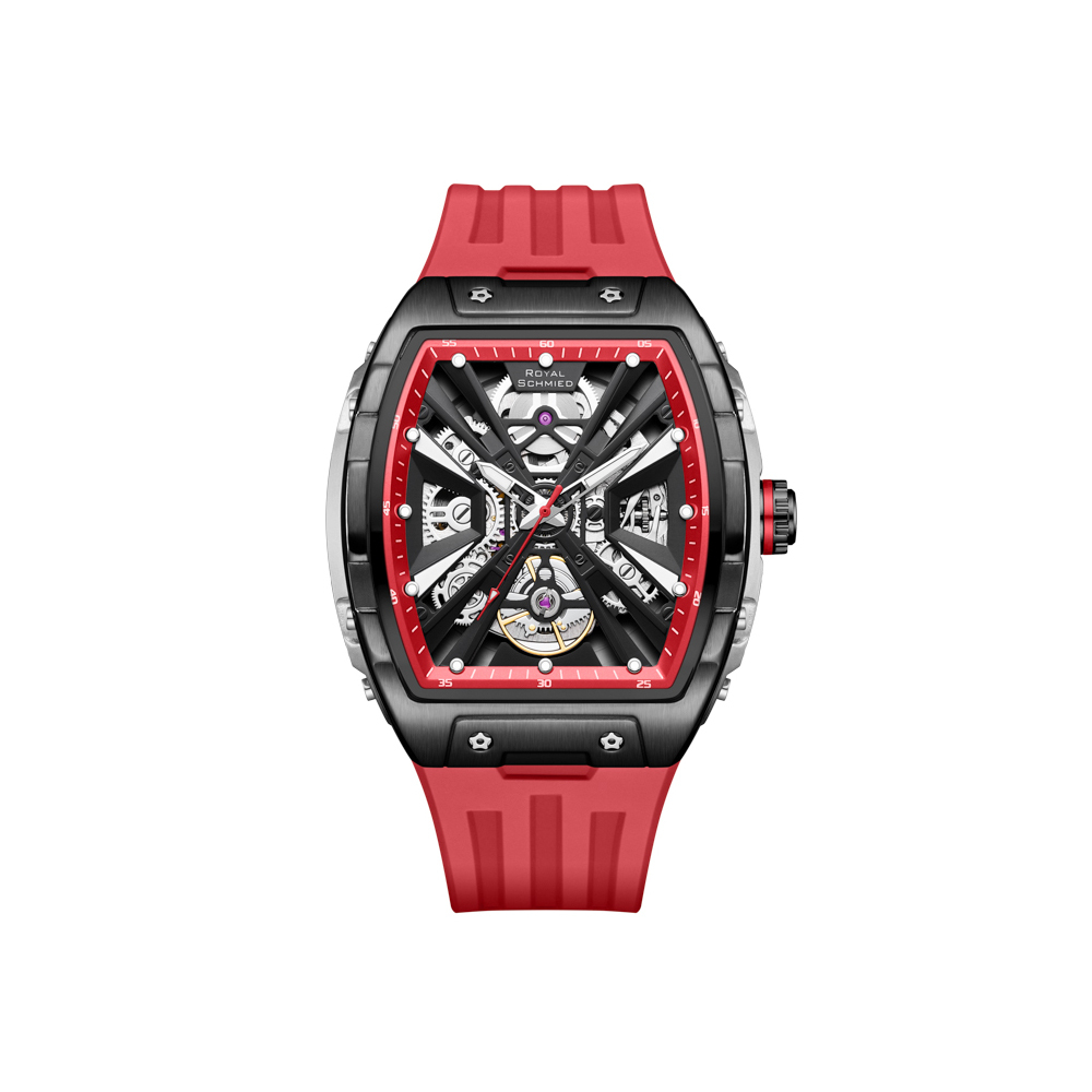 【Royal Schmied 皇家施米德】皇家手錶B系列 RYS-C013 酒桶款 雙面鏤空 夜光 機械 手錶
