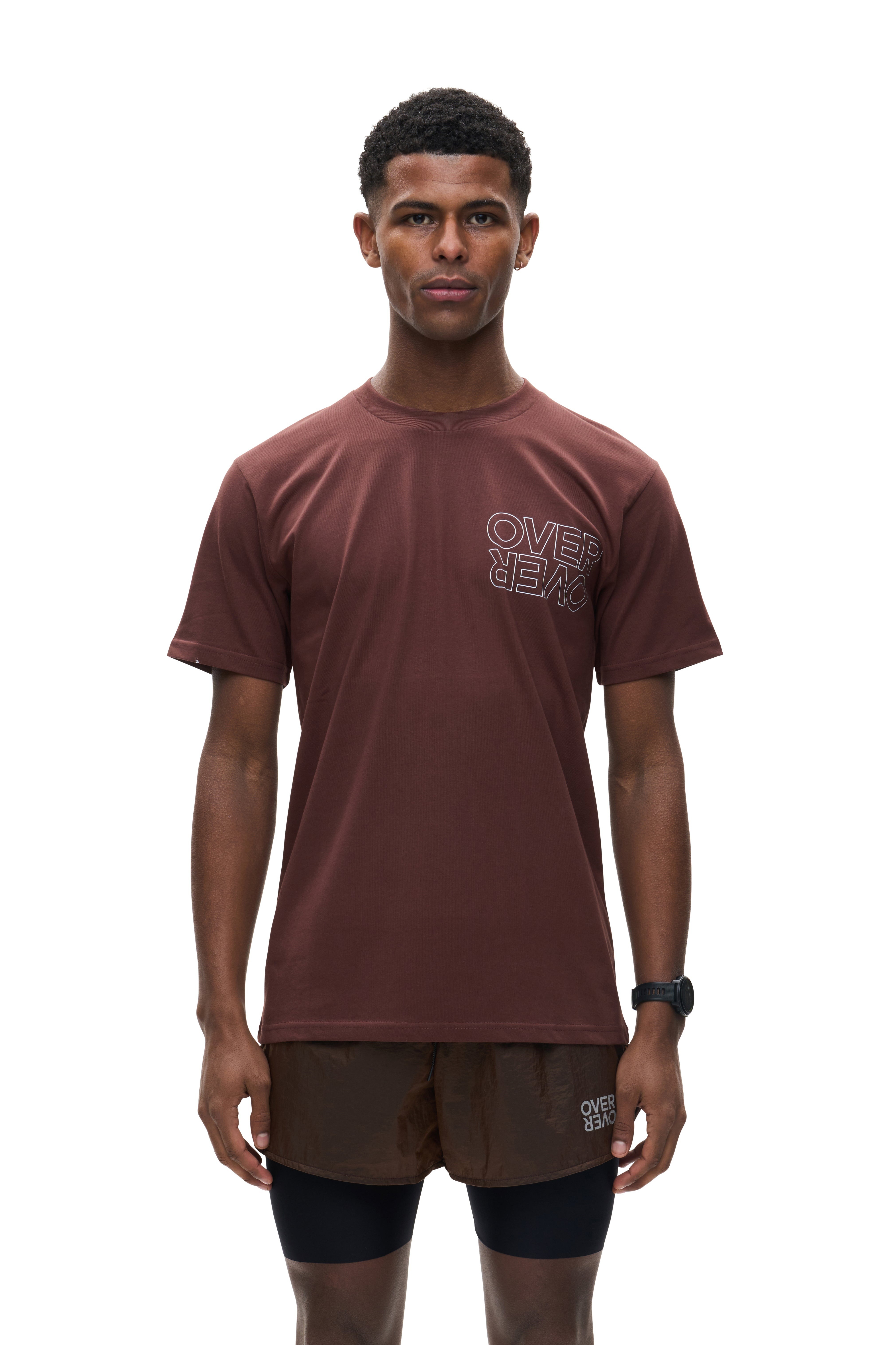 OVER OVER｜EASY SS TEE - EAT MY DUST "CHOCOLATE"