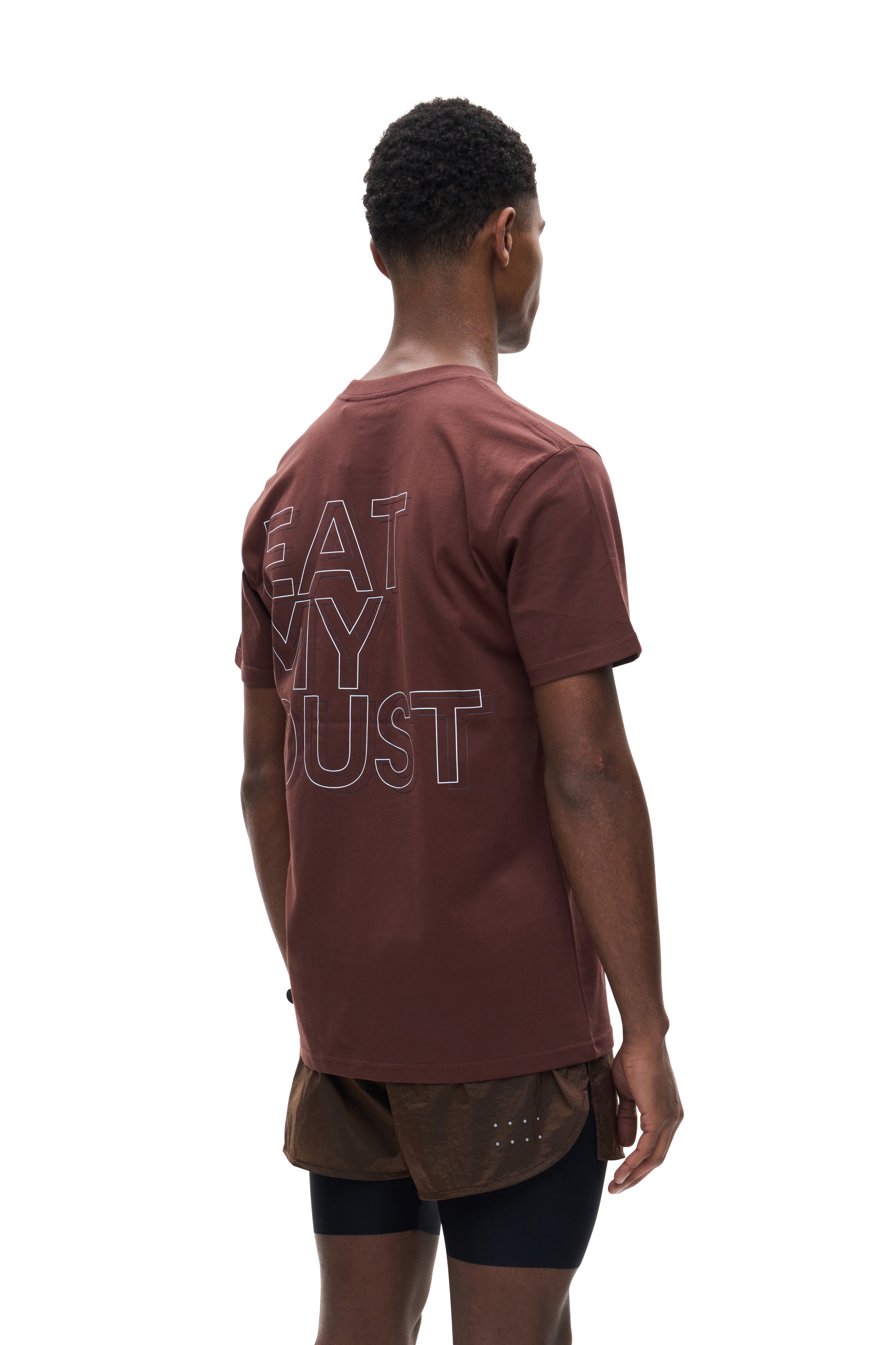 OVER OVER｜EASY SS TEE - EAT MY DUST "CHOCOLATE"