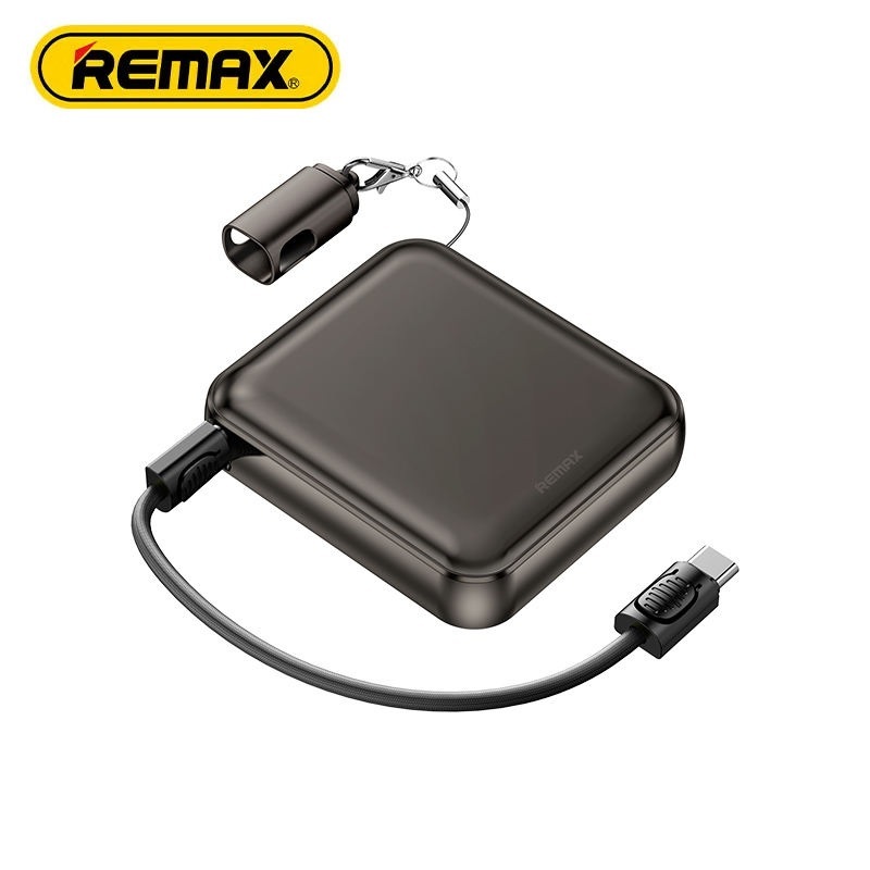 Remax FCP-9 10000mAh迷你2合1鋁合金掛繩線快充行動電源小巧輕薄行動電源 (3C認證)