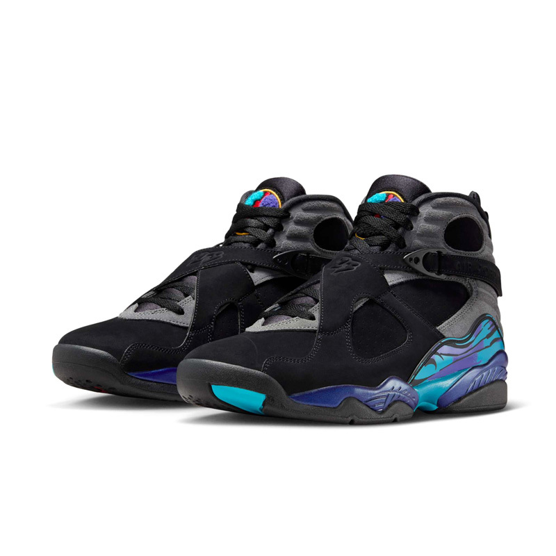 Air Jordan 8 Retro "Aqua" 2025 黑水藍 復刻回歸 籃球鞋 男鞋 305381-006 [台灣現貨]
