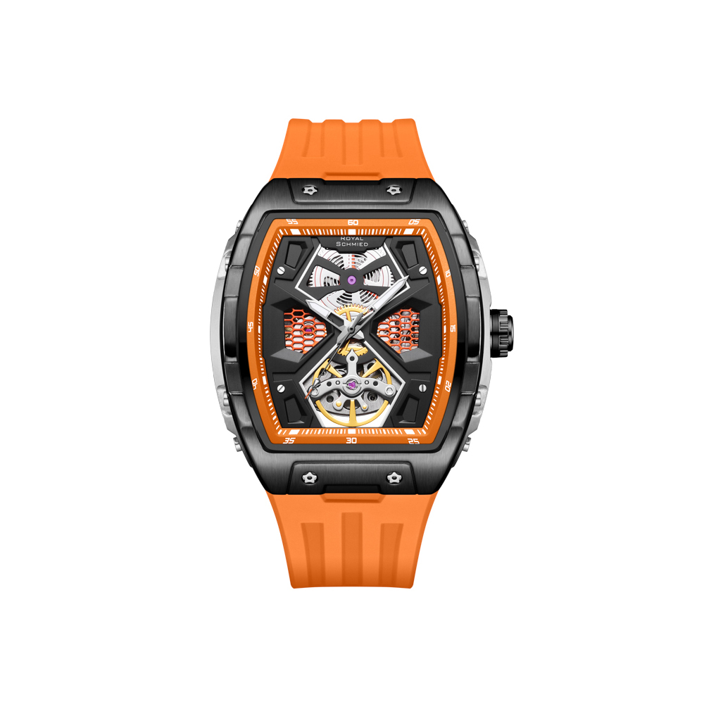 【Royal Schmied 皇家施米德】皇家手錶C系列 RYS-C014 酒桶款 雙面鏤空 夜光 機械 手錶