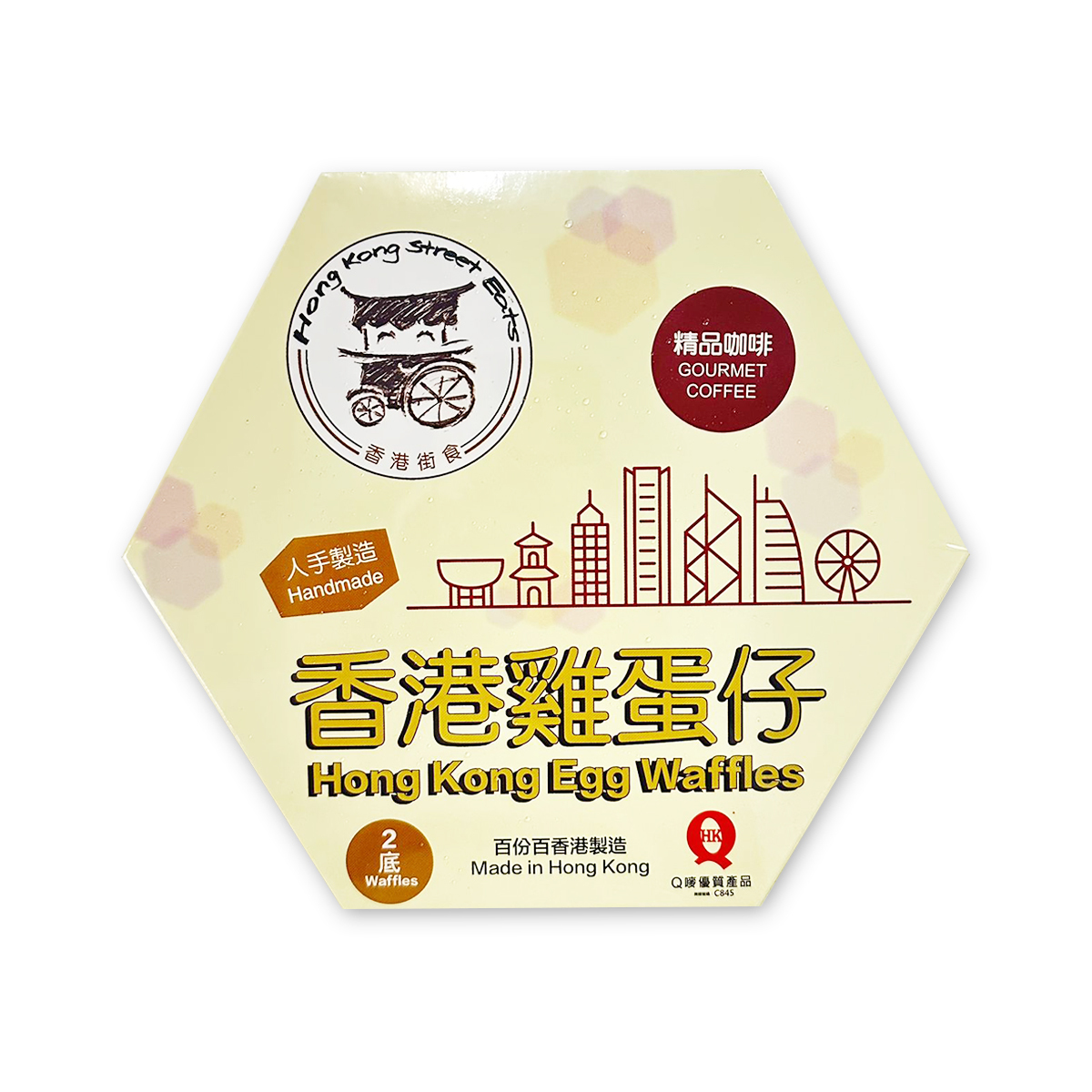 香港街食 - Arabica精品咖啡味雞蛋仔(內有2底)│香港製造│外脆內軟│氣炸(急凍-18度)